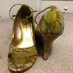 Newport News Snakeskin Wedges